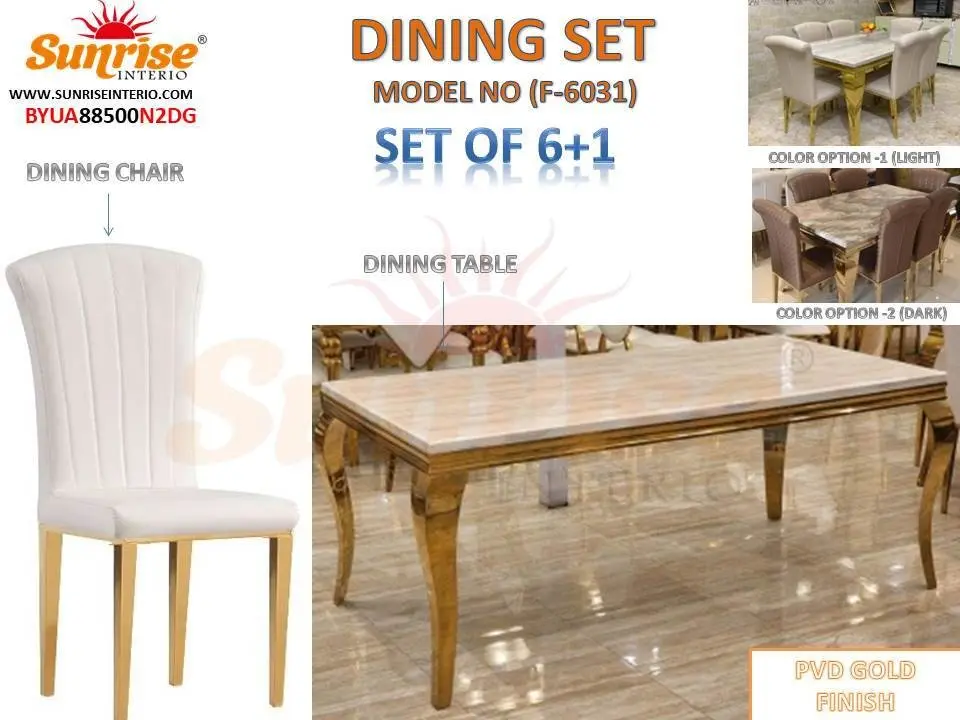 BIG SIZE 6 SEATER DINING TABLE (1+6)
